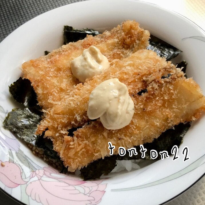 魚フライ海苔丼☆